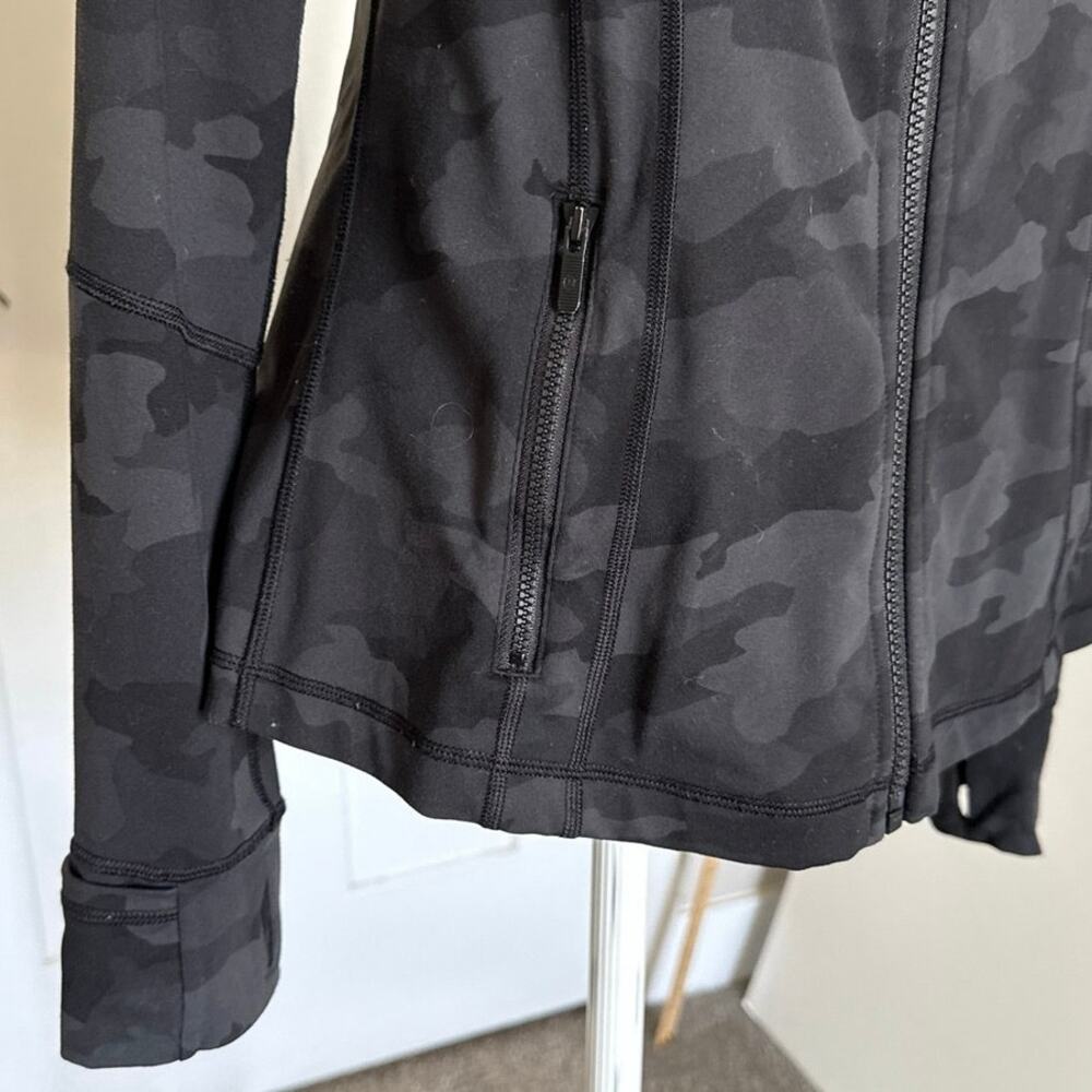Lululemon Define Jacket Heritage 365 Camo Deep Coal Multi Size 10 W4AWFS *EUC - Picture 10 of 12